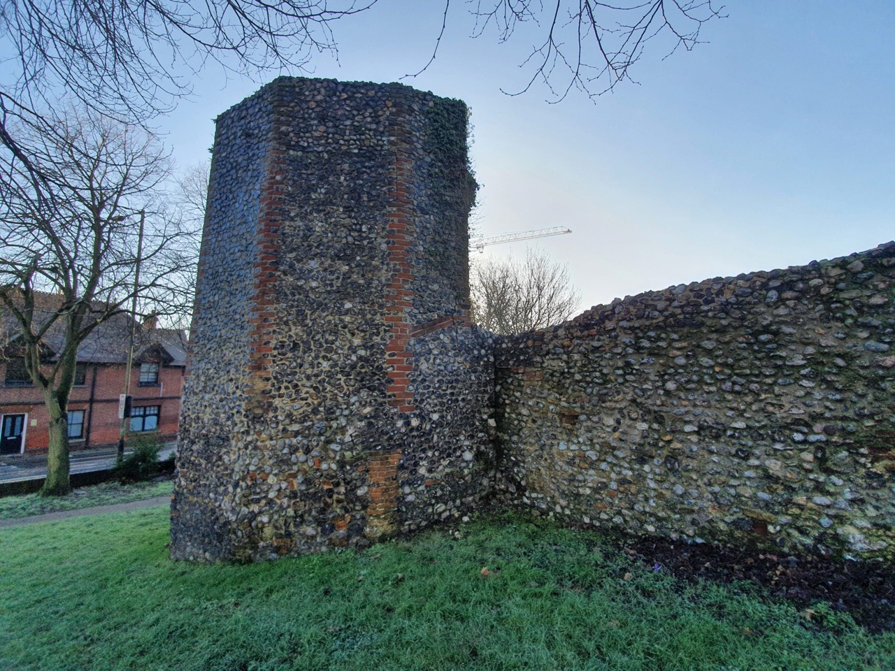 Norwich – City Wall and Tower at Bull Close and Silver Road