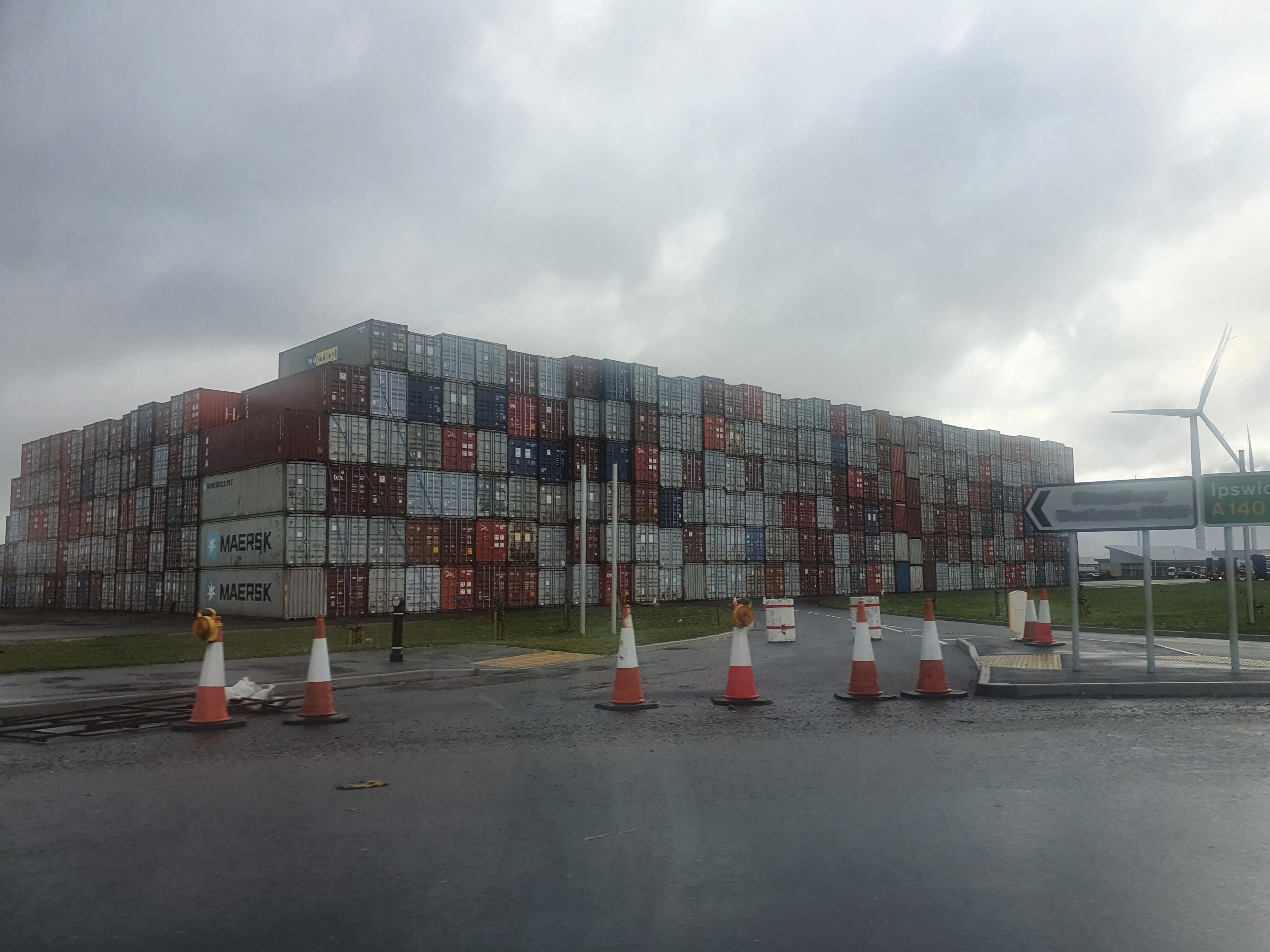 Eye – Eye Airfield Industrial Estate Heap of Containers