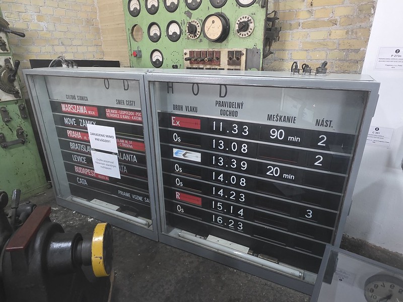 Bratislava – Bratislava Transport Museum (Pragotron Display Board from Sturovo Railway Station)