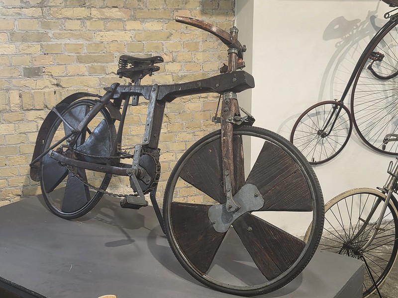 Bratislava – Bratislava Transport Museum (A 100 Year Old Wooden Bicycle)