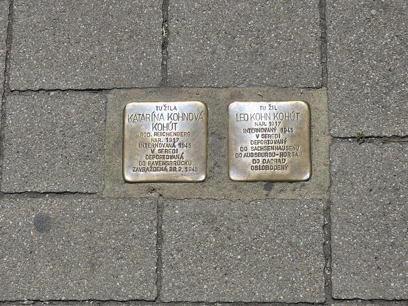 Bratislava – Stumbling Stone of Leo Kohn Kohút