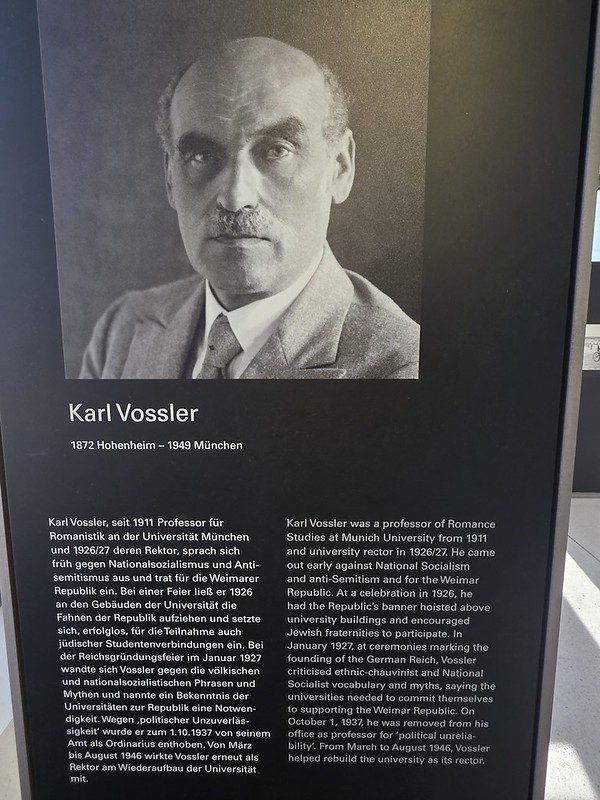 Munich – Munich Documentation Center for the History of National Socialism (Karl Vossler)