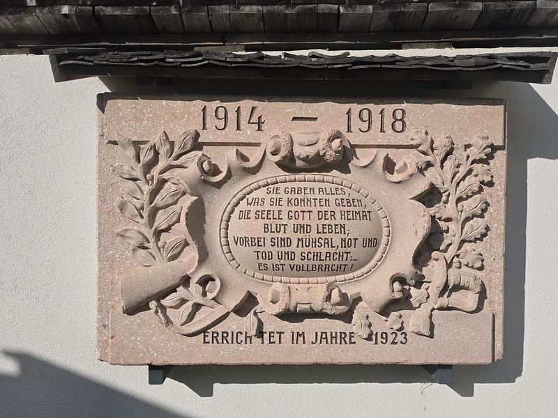 Flirsch – St. Bartholomew Church (War Memorial – World War One)