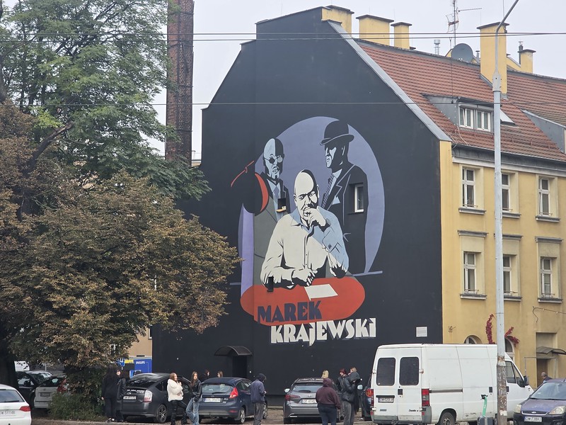 Wrocław – Marek Krajewski Mural