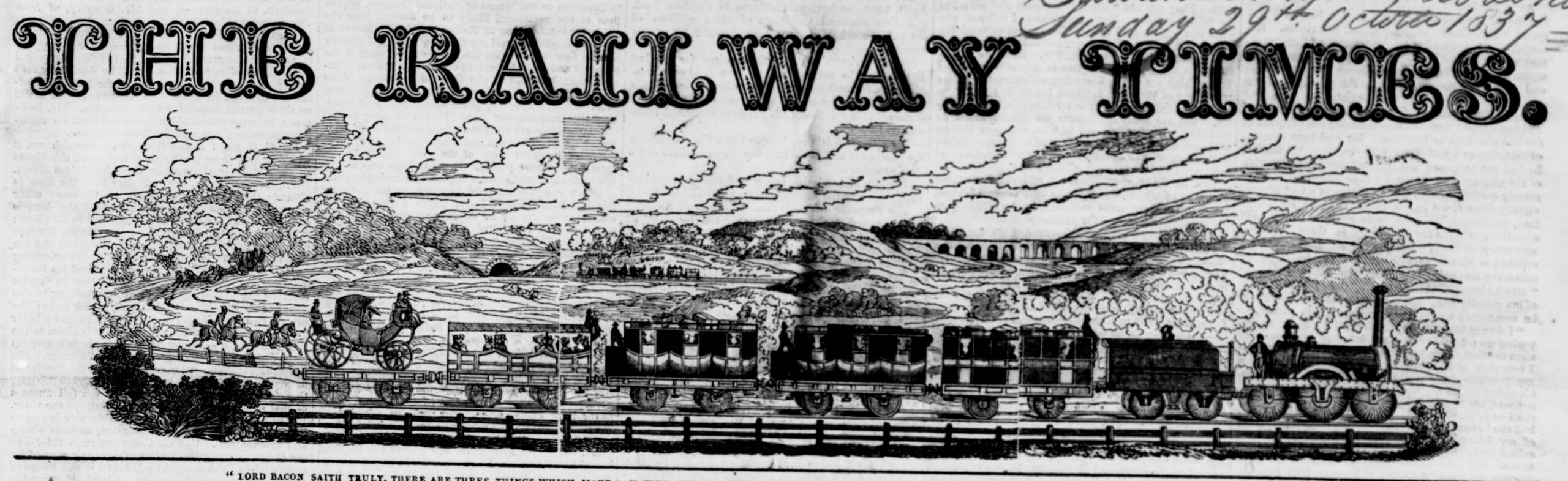 Railway Times – Problems at the Cheltenham and Great Western Railway (1837)