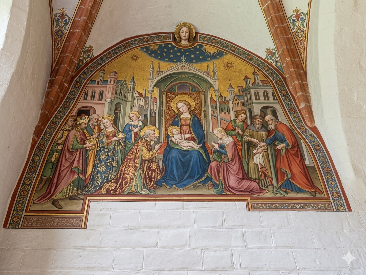 Lübeck – St. Anne’s Museum Quarter (Old Weathered Mural)