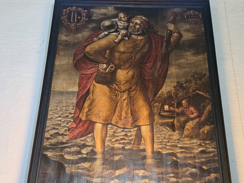 Lübeck – Lübeck Cathedral (Painting of St. Christopher)
