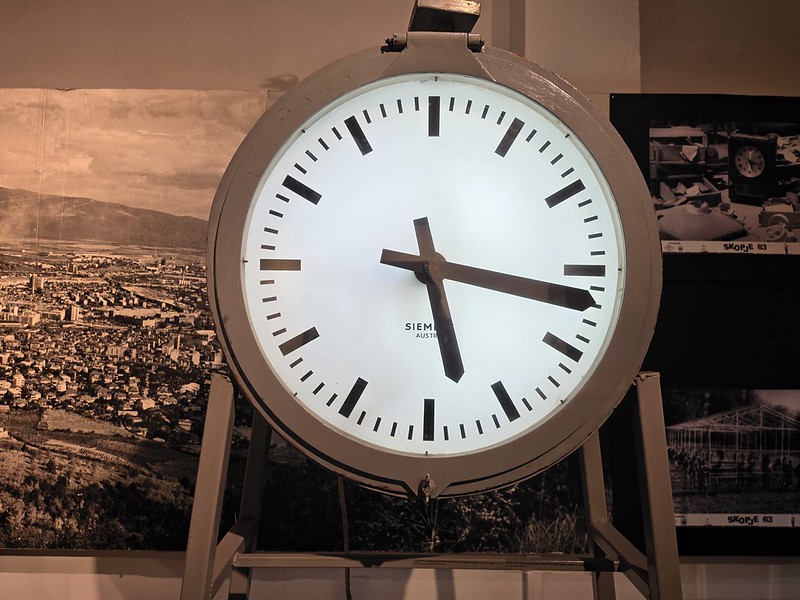 Skopje – Museum of the City of Skopje (Counter Hall Clock from 1938)