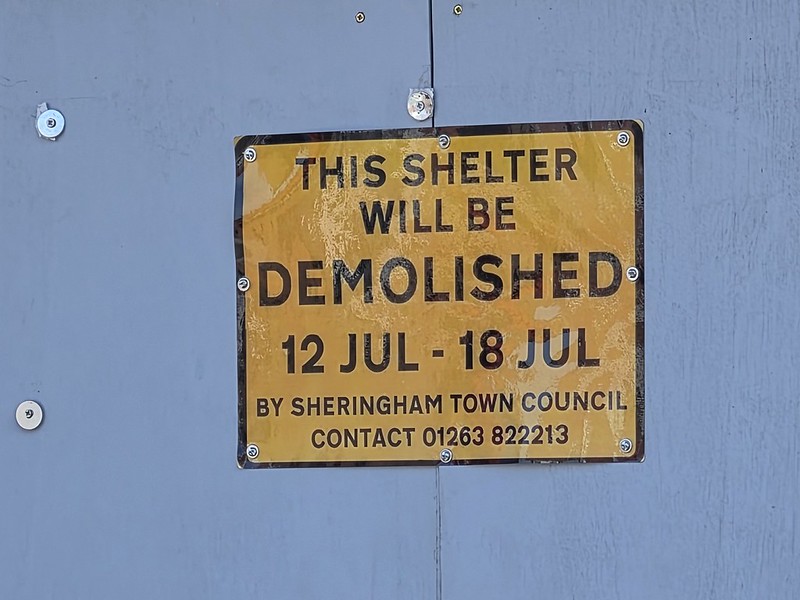 Sheringham – Sheringham Bus Shelter Debacle